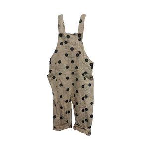 Zara Toddler Polka Dot Linen Overalls 2-3